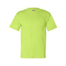 Bayside Unisex USA - Made Pocket T-Shirt - Bayside 7100 Lime Green S Short Sleeve T-Shirts