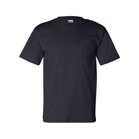 Bayside Unisex USA - Made Pocket T-Shirt - Bayside 7100 Navy S Short Sleeve T-Shirts