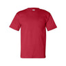 Bayside Unisex USA - Made Pocket T-Shirt - Bayside 7100 Red S Short Sleeve T-Shirts