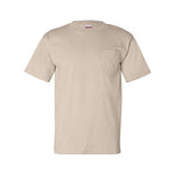 Bayside Unisex USA - Made Pocket T-Shirt - Bayside 7100 Sand S Short Sleeve T-Shirts