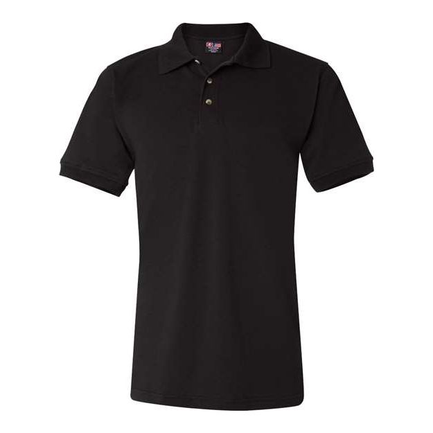 Bayside Unisex USA - Made Polo - Bayside 1000 White M