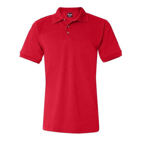 Bayside Unisex USA - Made Polo - Bayside 1000 White M
