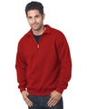 Bayside Unisex USA - Made Quarter - Zip Sweatshirt - Bayside 920 Cardinal S Zip Hoodies