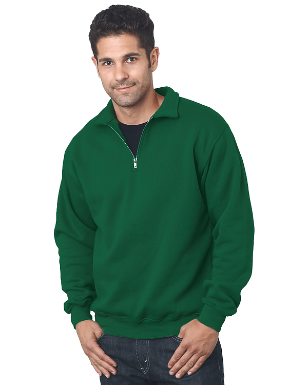 Bayside Unisex USA - Made Quarter - Zip Sweatshirt - Bayside 920 Hunter Green S Zip Hoodies