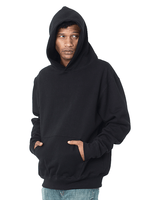 Bayside Unisex USA - Made Super Heavy Oversized Hooded Sweatshirt - Bayside 4000 Black S Sweatshirts