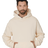 Bayside Unisex USA - Made Super Heavy Oversized Hooded Sweatshirt - Bayside 4000 Cream S Sweatshirts