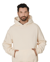 Bayside Unisex USA - Made Super Heavy Oversized Hooded Sweatshirt - Bayside 4000 Cream S Sweatshirts