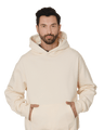 Bayside Unisex USA - Made Super Heavy Oversized Hooded Sweatshirt - Bayside 4000 Cream S Sweatshirts