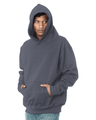 Bayside Unisex USA - Made Super Heavy Oversized Hooded Sweatshirt - Bayside 4000 Dark Grey S Sweatshirts