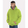 Bayside Unisex USA - Made Super Heavy Thermal Lined Full - Zip Hooded Sweatshirt - Bayside 940 Lime Green/ Dark Grey M Zip Hoodies