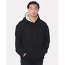 Bayside Unisex USA - Made Super Heavy Thermal Lined Hooded Sweatshirt - Bayside 930 Black/ Cream M Sweatshirts