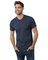 Bayside Unisex USA - Made Triblend T-Shirt - Bayside 5710 Tri Navy XS Short Sleeve T-Shirts