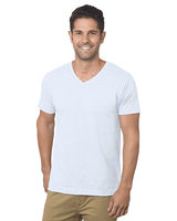 Bayside Unisex USA - Made V - Neck T-Shirt - Bayside 5025 White S Short Sleeve T-Shirts