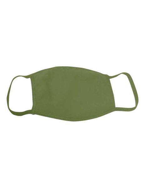 Bayside USA - Made 100% Cotton Face Mask - Bayside 1900 Purple OS PK 25
