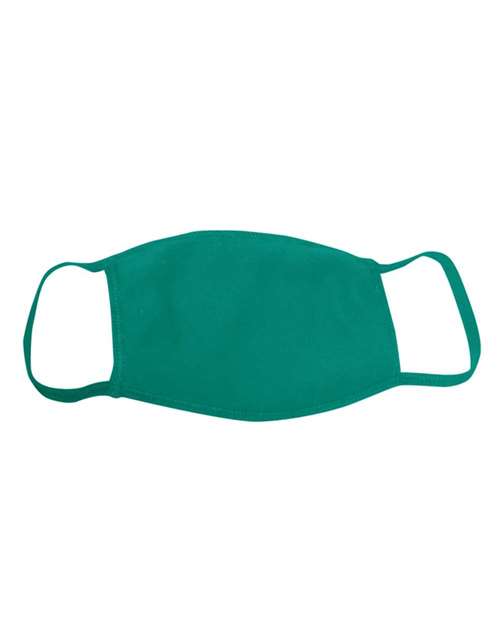 Bayside USA - Made 100% Cotton Face Mask - Bayside 1900 Purple OS PK 25
