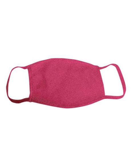Bayside USA - Made 100% Cotton Face Mask - Bayside 1900 Purple OS PK 25