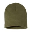 Bayside USA - Made 8½" Inch Knit Beanie - Bayside 3810 Black One Size Beanies