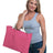 Bayside USA Made Cotton Canvas Medium Gusset Tote Bag - Bayside BA750 Bright Pink One Size Tote Bags