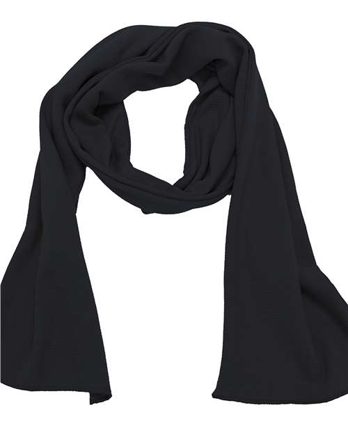 Bayside USA Made Cotton Thermal Scarf - Bayside 1150BA Black One Size