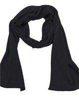 Bayside USA Made Cotton Thermal Scarf - Bayside 1150BA Black One Size