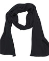 Bayside USA Made Cotton Thermal Scarf - Bayside 1150BA Black One Size