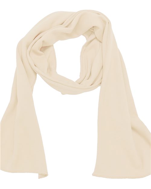 Bayside USA Made Cotton Thermal Scarf - Bayside 1150BA Black One Size
