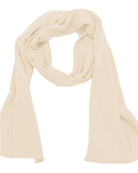 Bayside USA Made Cotton Thermal Scarf - Bayside 1150BA Cream One Size