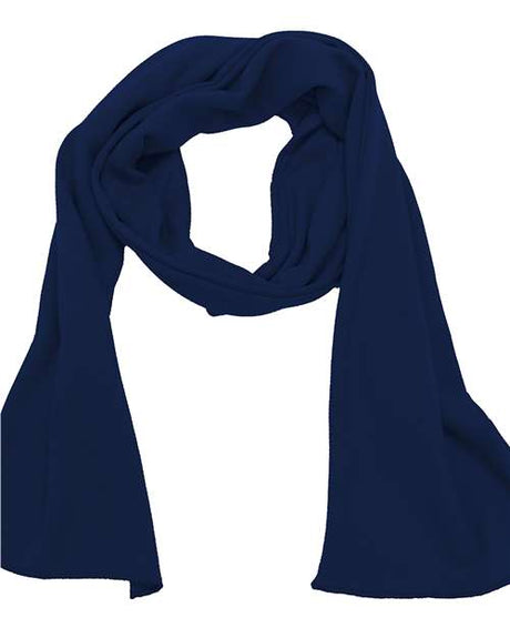 Bayside USA Made Cotton Thermal Scarf - Bayside 1150BA Navy One Size