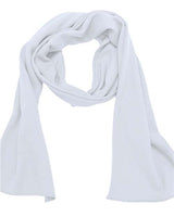 Bayside USA Made Cotton Thermal Scarf - Bayside 1150BA White One Size