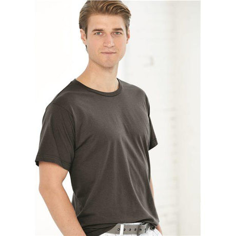 Bayside USA - Made Fine Jersey T-Shirt - Bayside 5000 White S Short Sleeve T-Shirts