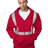 Bayside USA - Made Hi - Visibility Full - Zip Hooded Sweatshirt - Segmented Tape - Bayside 3737 Cardinal S Zip Hoodies