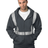 Bayside USA - Made Hi - Visibility Full - Zip Hooded Sweatshirt - Segmented Tape - Bayside 3737 Charcoal Heather S Zip Hoodies