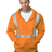 Bayside USA - Made Hi - Visibility Full - Zip Hooded Sweatshirt - Segmented Tape - Bayside 3737 Orange S Zip Hoodies