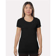 Bayside Women's Fine Jersey T-Shirt - Bayside 9625 Black XS Short Sleeve T-Shirts