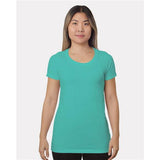 Bayside Women's Fine Jersey T-Shirt - Bayside 9625 Black XS Short Sleeve T-Shirts