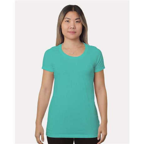 Bayside Women's Fine Jersey T-Shirt - Bayside 9625 Chalky Mint XS Short Sleeve T-Shirts