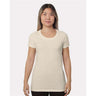 Bayside Women's Fine Jersey T-Shirt - Bayside 9625 Cream XS Short Sleeve T-Shirts