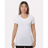 Bayside Women's Fine Jersey T-Shirt - Bayside 9625 White XS Short Sleeve T-Shirts