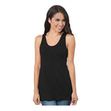 Bayside Women's Triblend Racerback Tank Top - Bayside 9600 Tri Black Solid XS Tank Top