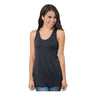 Bayside Women's Triblend Racerback Tank Top - Bayside 9600 Tri Dark Grey XS Tank Top