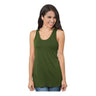 Bayside Women's Triblend Racerback Tank Top - Bayside 9600 Tri Olive XS Tank Top