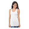 Bayside Women's Triblend Racerback Tank Top - Bayside 9600 Tri White Solid XS Tank Top