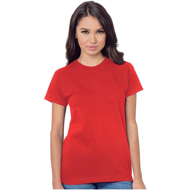 Bayside Women's Union - Made Basic T-Shirt - Bayside 3075 Navy L Short Sleeve T-Shirts