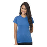 Bayside Women's USA - Made Fine Jersey T-Shirt - Bayside 4990 Heather Royal S Short Sleeve T-Shirts