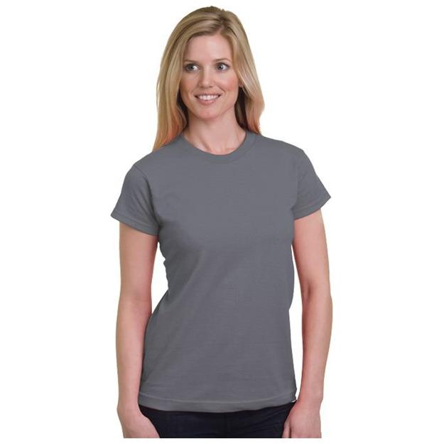 Bayside Women's USA - Made Fine Jersey T-Shirt - Bayside 5850 Black S Short Sleeve T-Shirts