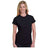 Bayside Women's USA - Made Fine Jersey T-Shirt - Bayside 5850 Black S Short Sleeve T-Shirts