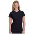 Bayside Women's USA - Made Fine Jersey T-Shirt - Bayside 5850 Black S Short Sleeve T-Shirts