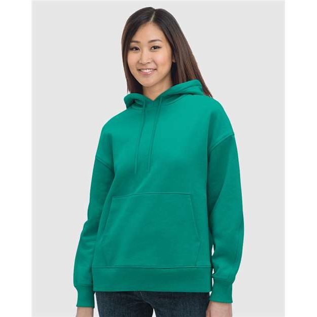 Bayside Women's USA - Made Hooded Sweatshirt - Bayside 7760 Kelly Green S Sweatshirts