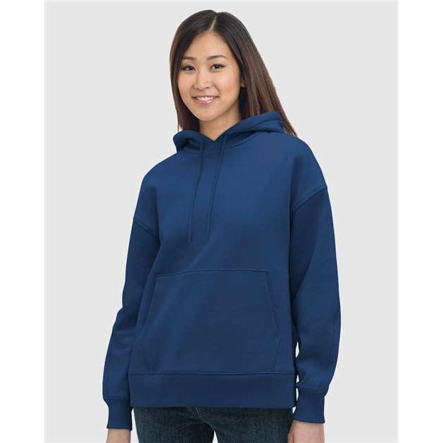 Bayside Women's USA - Made Hooded Sweatshirt - Bayside 7760 Navy S Sweatshirts