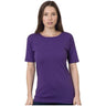 Bayside Women's USA - Made Scoop Neck T-Shirt - Bayside 3300 Purple S Short Sleeve T-Shirts